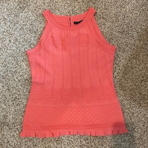 White House Black Market - Sweater Halter Tank - Coral/Tangerine - Small